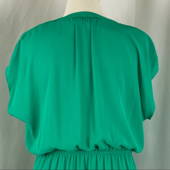 Apt.9 Green V-Neck Elastic Waist Dress Size Large - Picture 8 of 10
